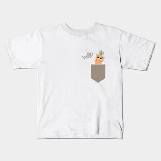 Carrot T-Shirt Vegetables print Kids T-Shirt